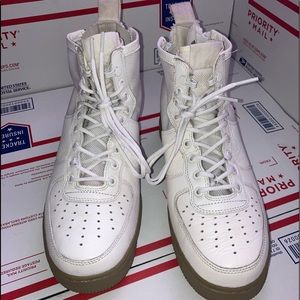 SF Air Force 1 Mid Olive ivory